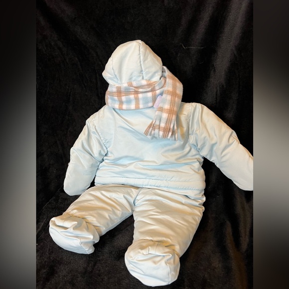 Blue two-piece detachable baby snowsuit 0 to 6 months. - Picture 3 of 5